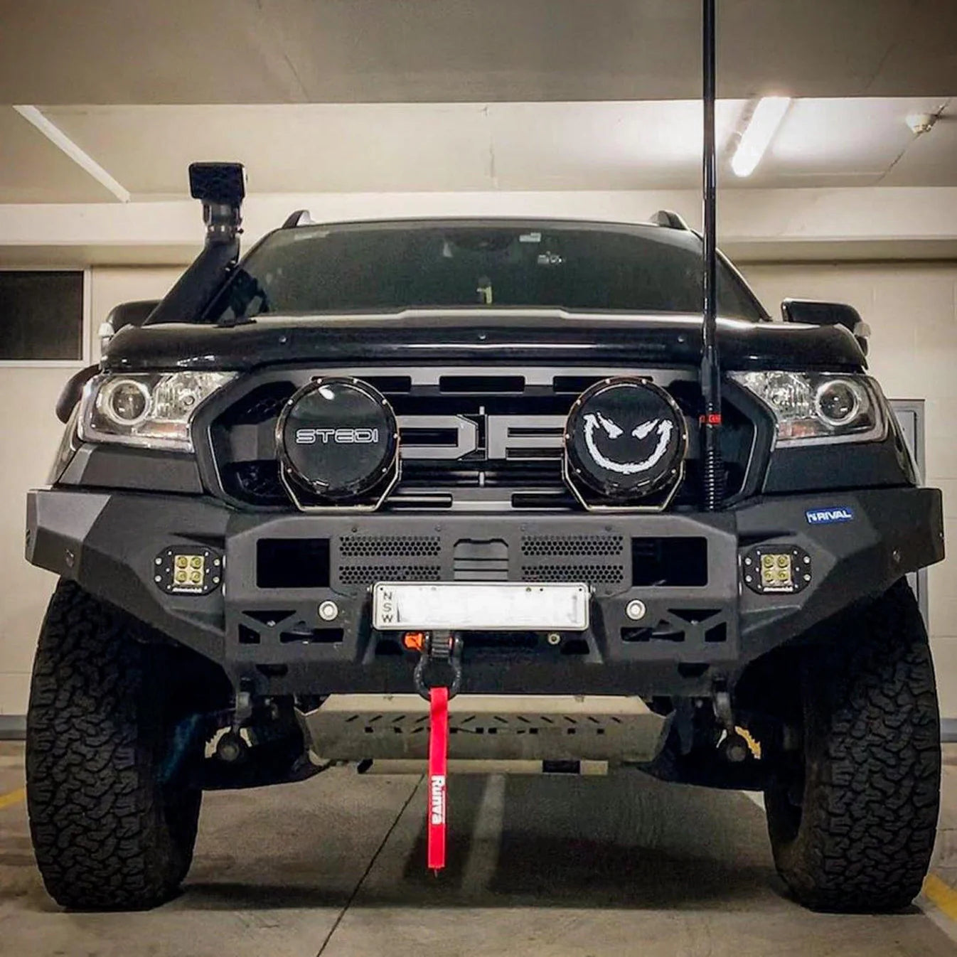 RIVAL 4X4 Aluminium Front Bumper Ford Ranger PX1 PX2 PX3 / Everest 2015-2022