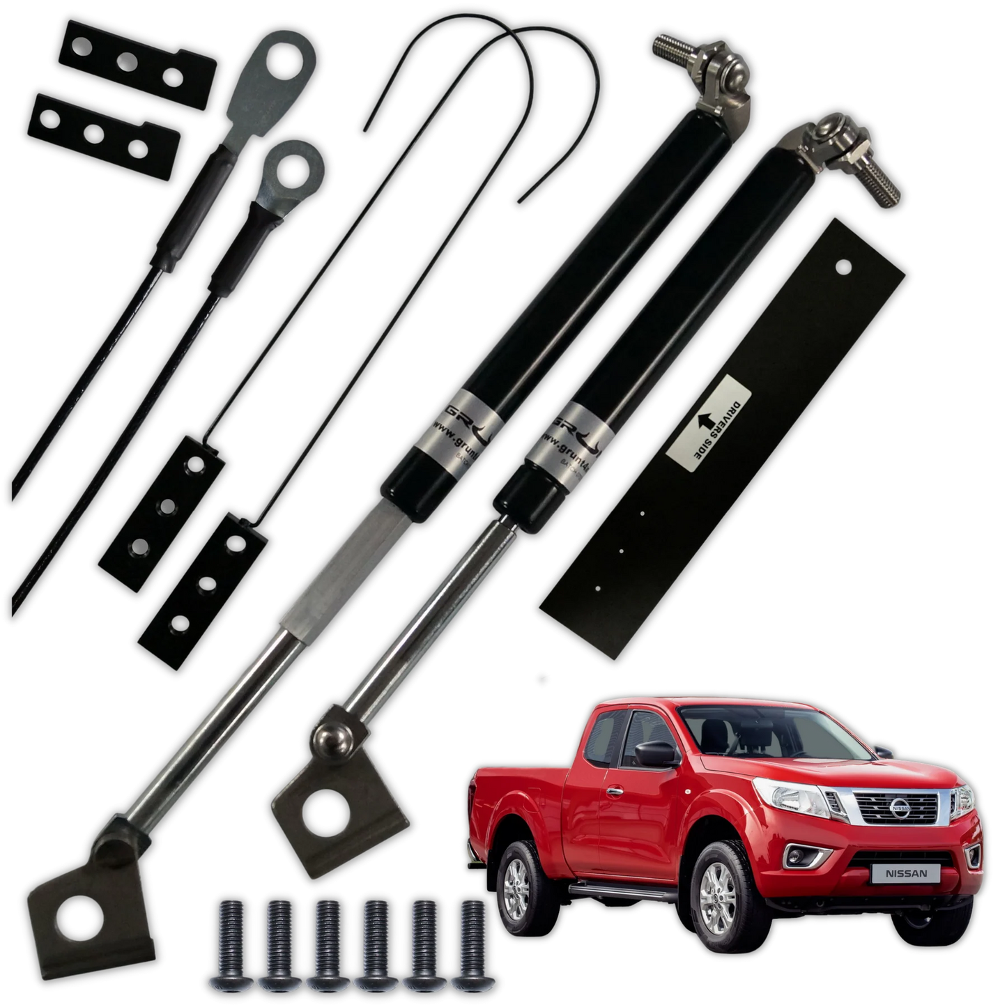 GRUNT NISSAN NAVARA D23 NP300 2014-2020 TAILGATE STRUT ASSIST SYSTEM