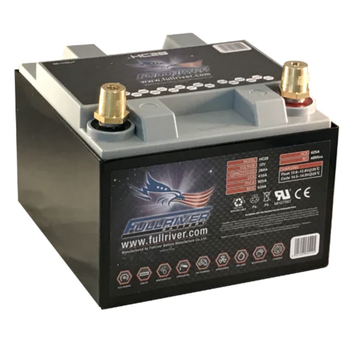 FULLRIVER HC SERIES HC28 (PC925) AGM 12V 410A HEAVY DUTY BATTERY