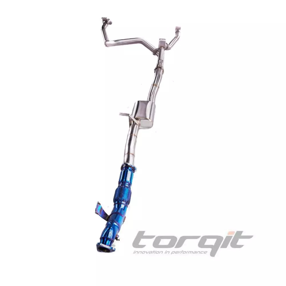 TORQIT TWIN EXIT EXHAUST FOR TOYOTA 79 SERIES 4.5L DUAL CAB LANDCRUISER: 08/2012 – 07/2016