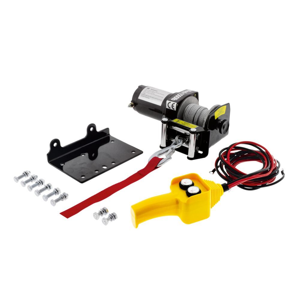 HULK ATV WINCH 1500LBS 0.69HP 12V STEEL CABLE