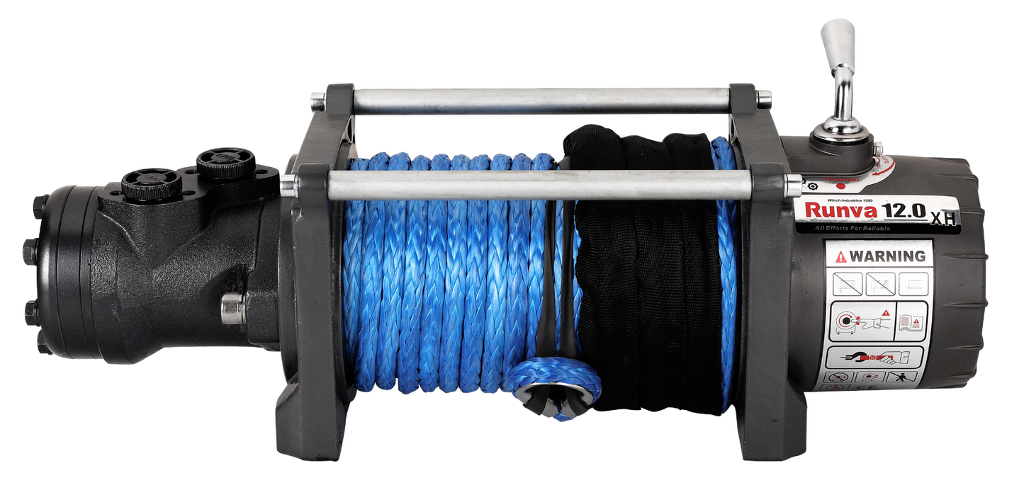 RUNVA WINCH HWX12000 Hydraulic Winch with Synthetic Rope