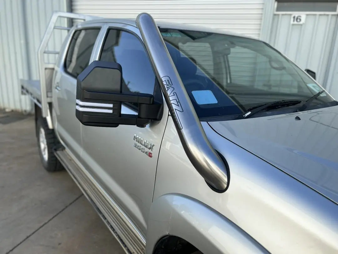 FATZ N70 Toyota Hilux 4″ Short Entry Snorkel POLISHED / POWDER COATED BLACK
