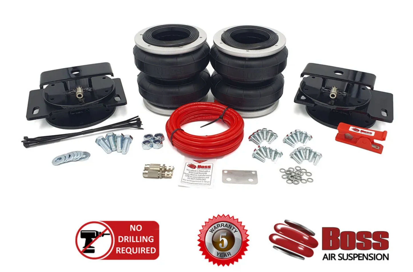 BOSS SUSPENSION Isuzu Dmax RG 2021+ Airbag Suspension (With 1-2″ rear suspension lift fitted)