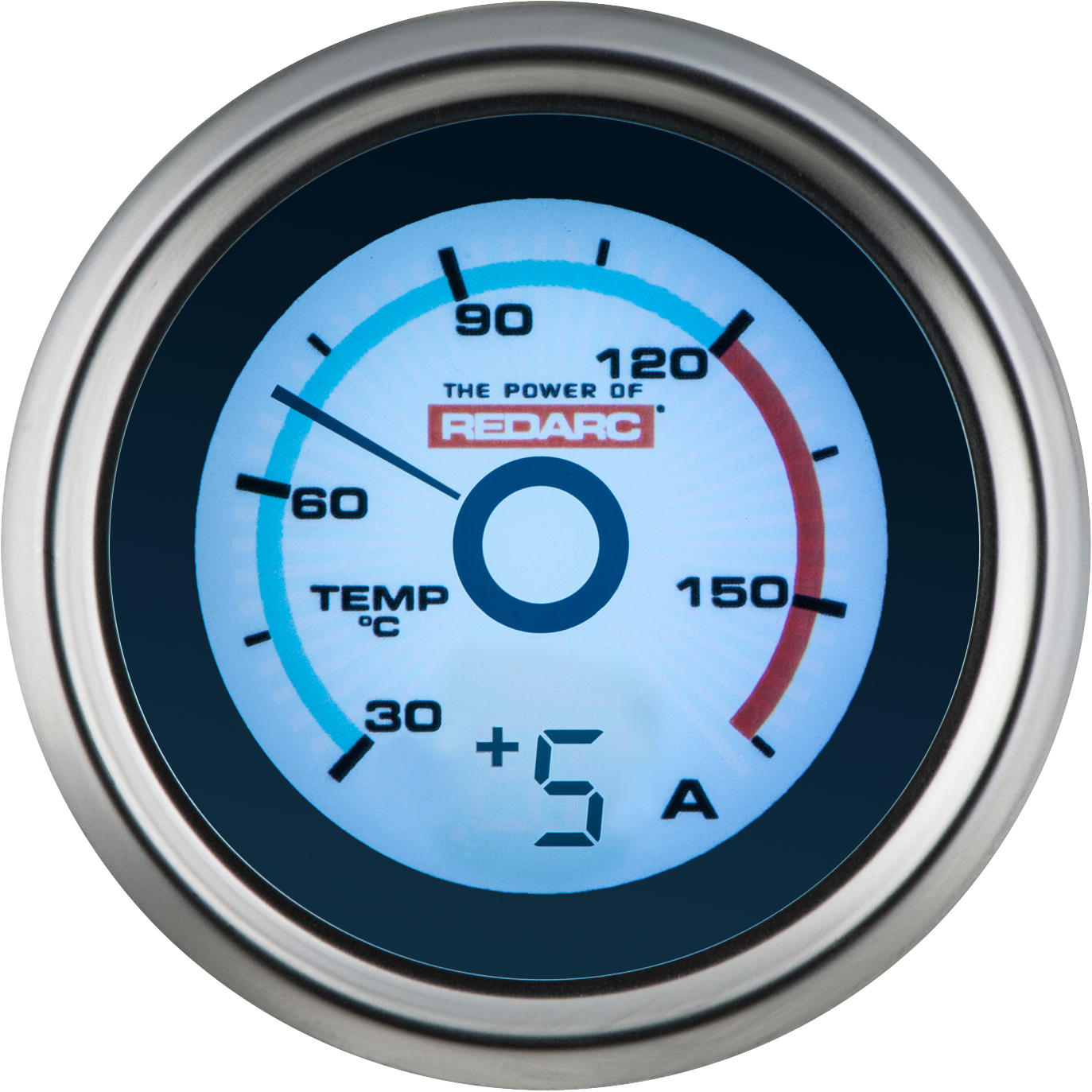 REDARC Temperature Gauge With Optional Current Display