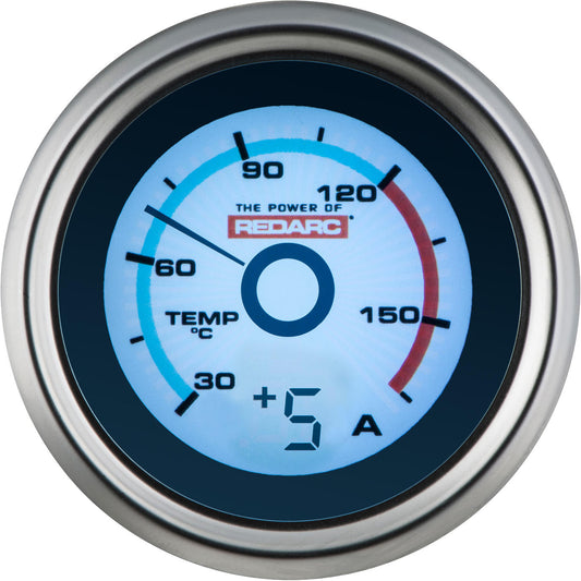 REDARC Temperature Gauge With Optional Current Display