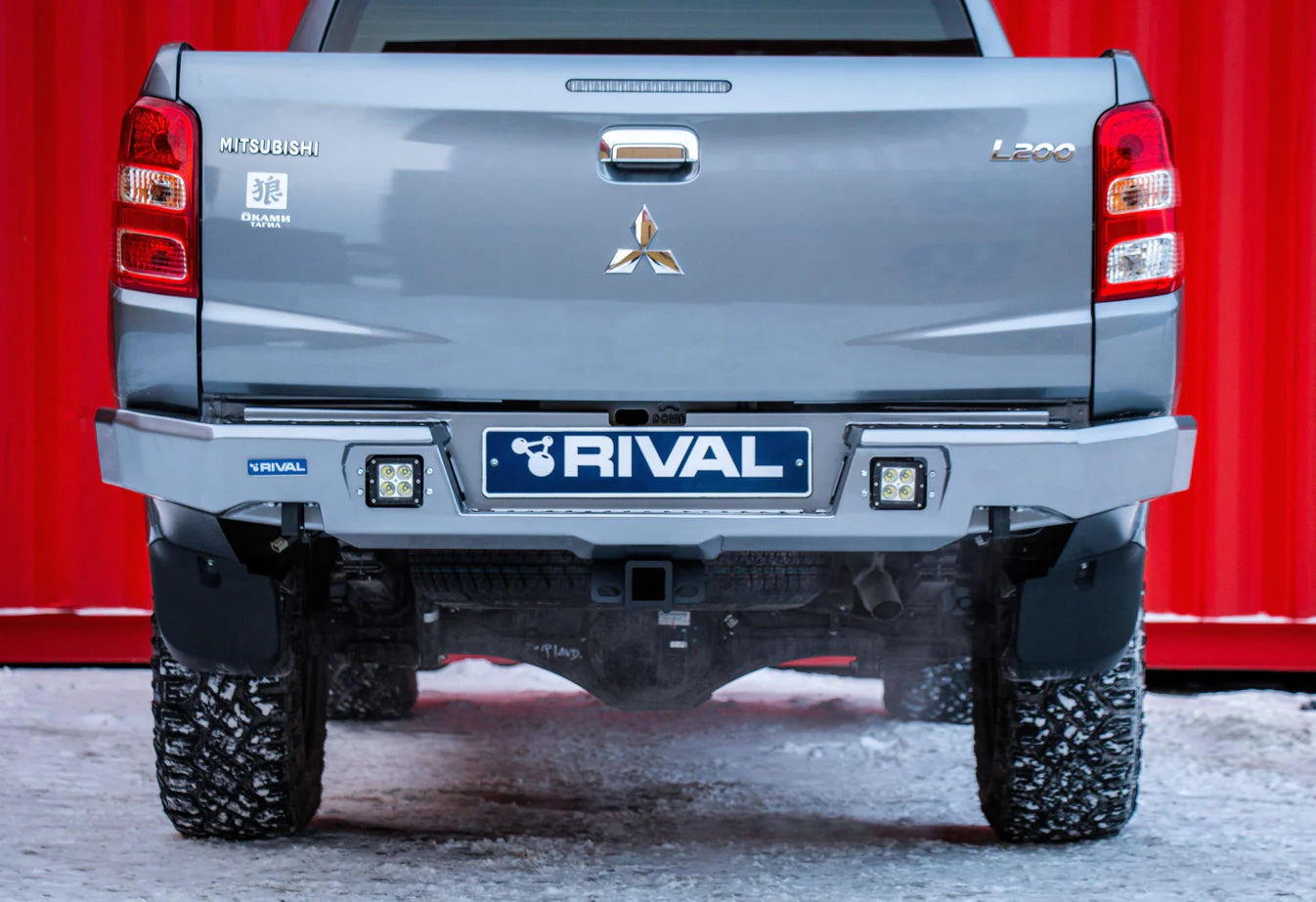 RIVAL 4X4 Aluminium Rear Bumper Mitsubishi Triton MQ 2015-2018