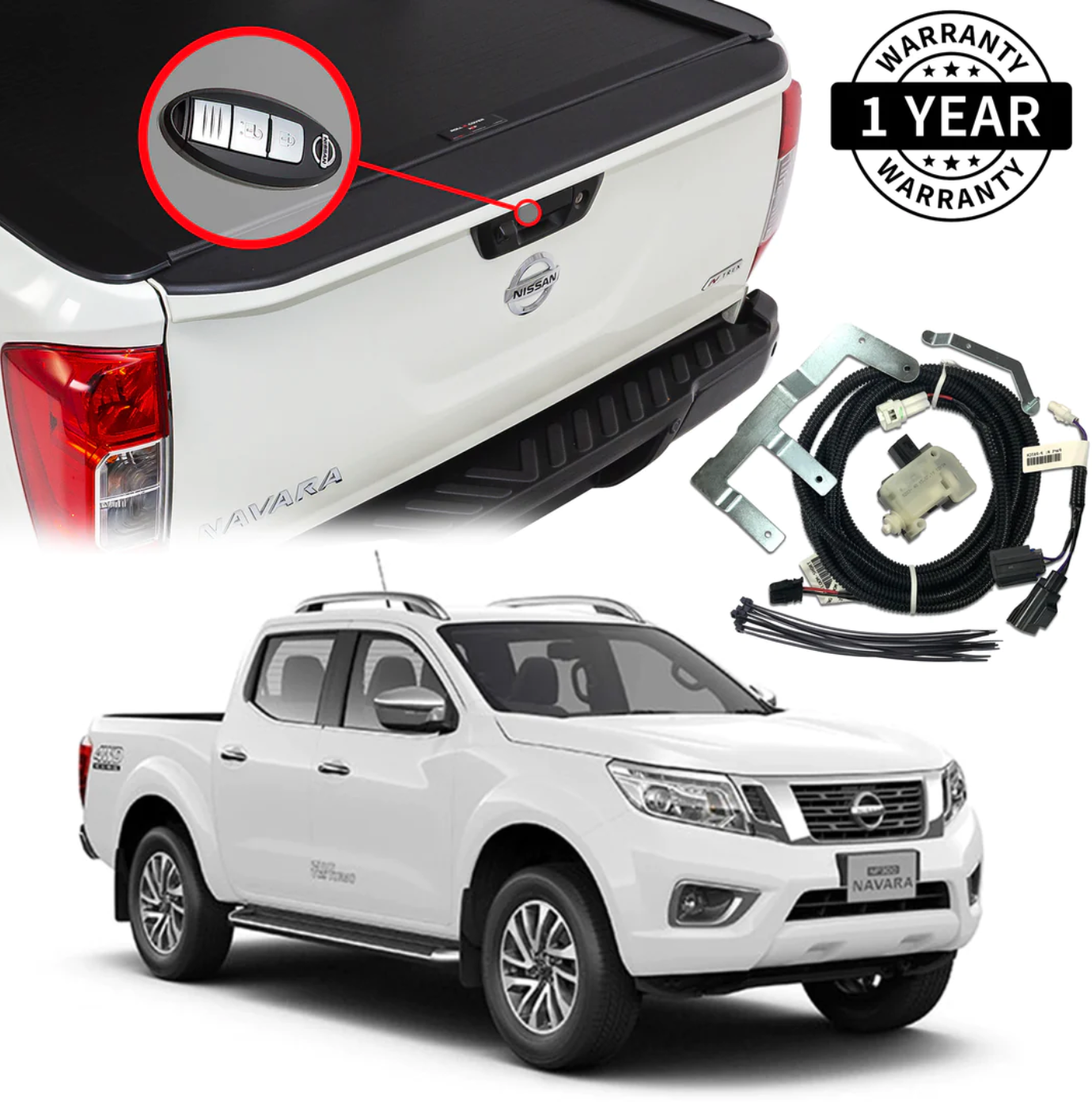 GRUNT 4X4 Central Locking Kit Suit Nissan NP300 2014 - 2020-2021 Pre-face