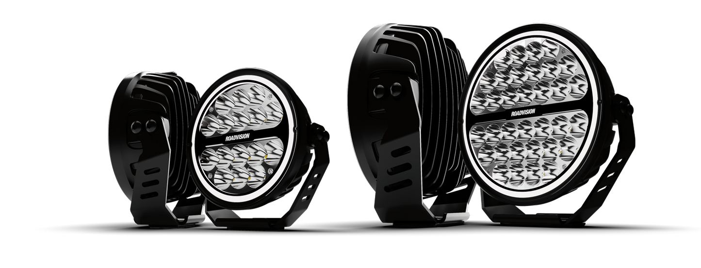 ROADVISION STEALTH HALO SERIES LED Driving Light 7in Stealth SPOT/DRIVING BEAM