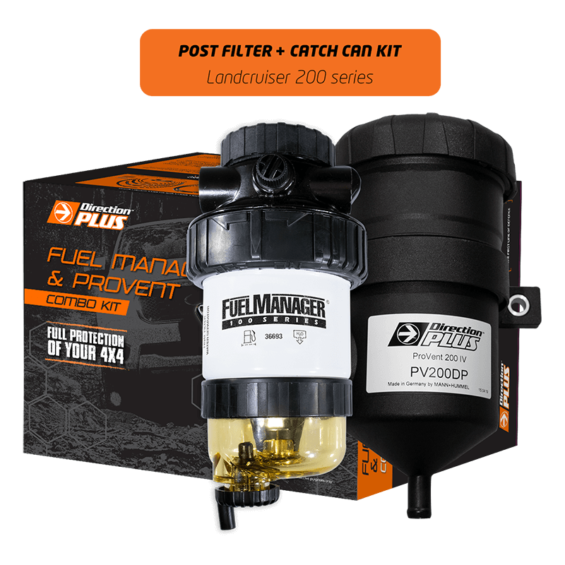 DIRECTION PLUS Fuel Manager Post-Filter + Catch Can Kit Land Cruiser 200 series (PFPV614DPC)