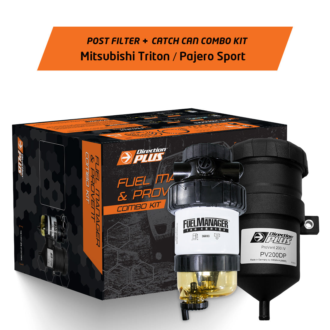 DIRECTION PLUS FUEL MANAGER POST-FILTER + CATCH CAN KIT TRITON AND PAJERO SPORT 2.4L (PFPV629DPC)