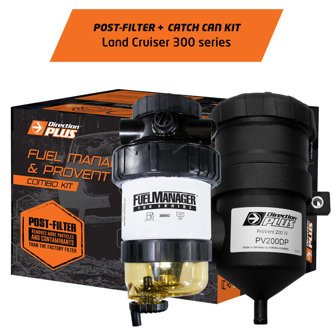 FUEL MANAGER POST-FILTER + CATCH CAN KIT LAND CRUISER 300 SERIES (PFPV635DPC)