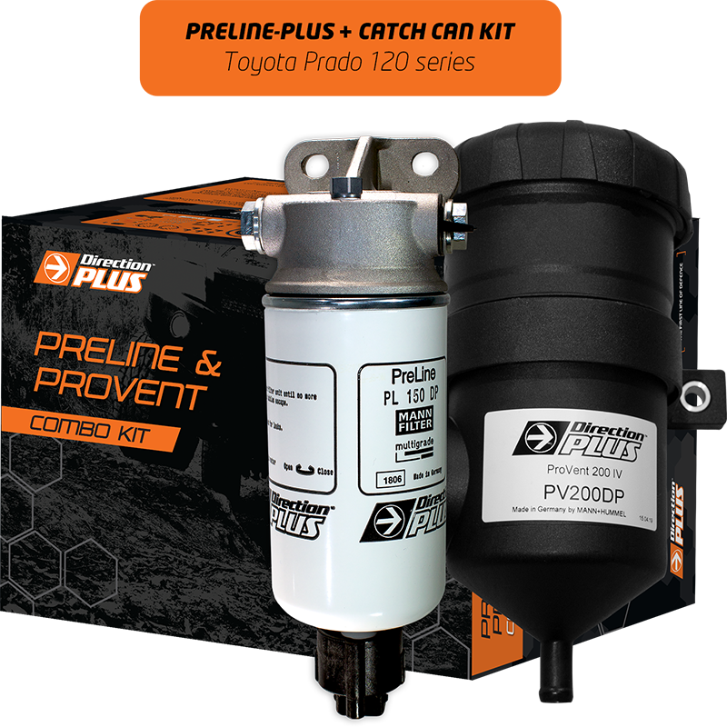 DIRECTION PLUS PreLine-Plus Pre-Filter + ProVent Catch Can Kit PRADO 120 series (PLPV660DPK)