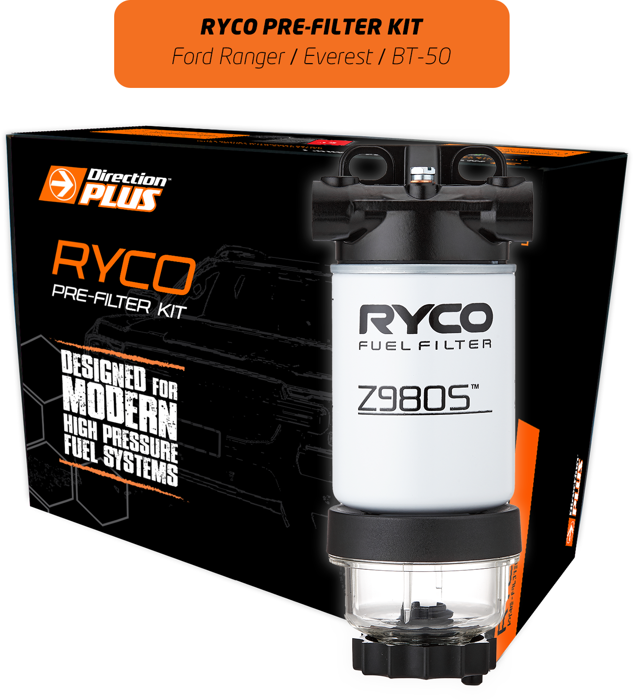 DIRECTION PLUS Ryco Pre-Filter Kit RANGER / EVEREST / BT-50 (RC661DPK)