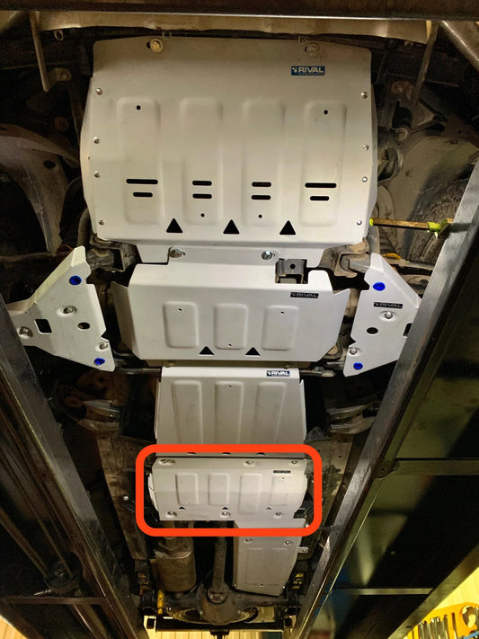RIVAL 4X4 luminium Transfer Case Underbody Armour Ford Ranger PX1 PX2 PX3 / Mazda BT-50 2011-2020