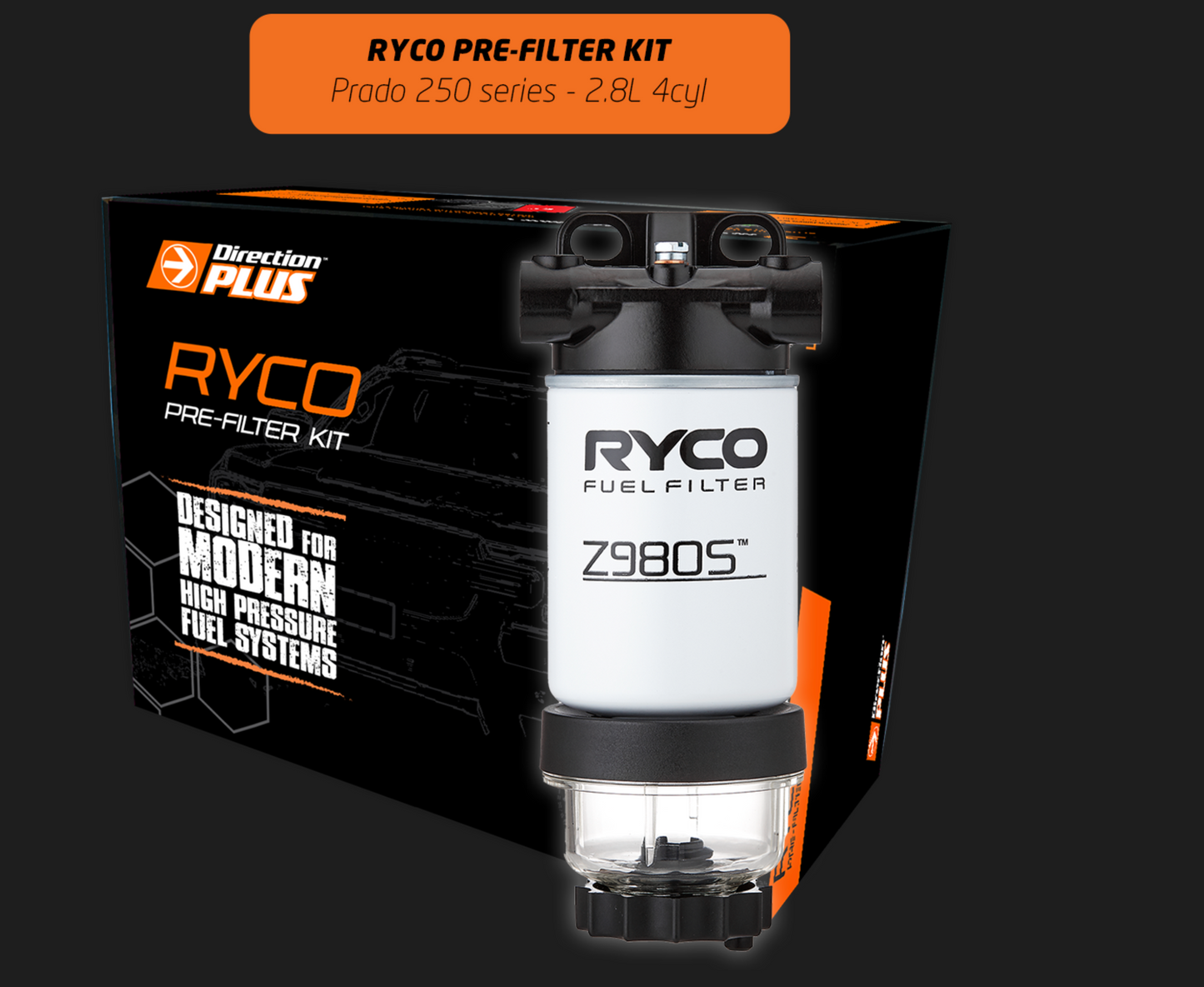 DIRECTION PLUS Ryco Pre-Filter Kit PRADO 250 (RC668DPK)