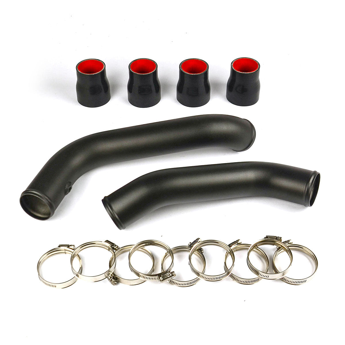SAAS INTERCOOLER BLACK ALLOY PIPE KIT / ISUZU DMAX/MUX 3.0L 12 -16