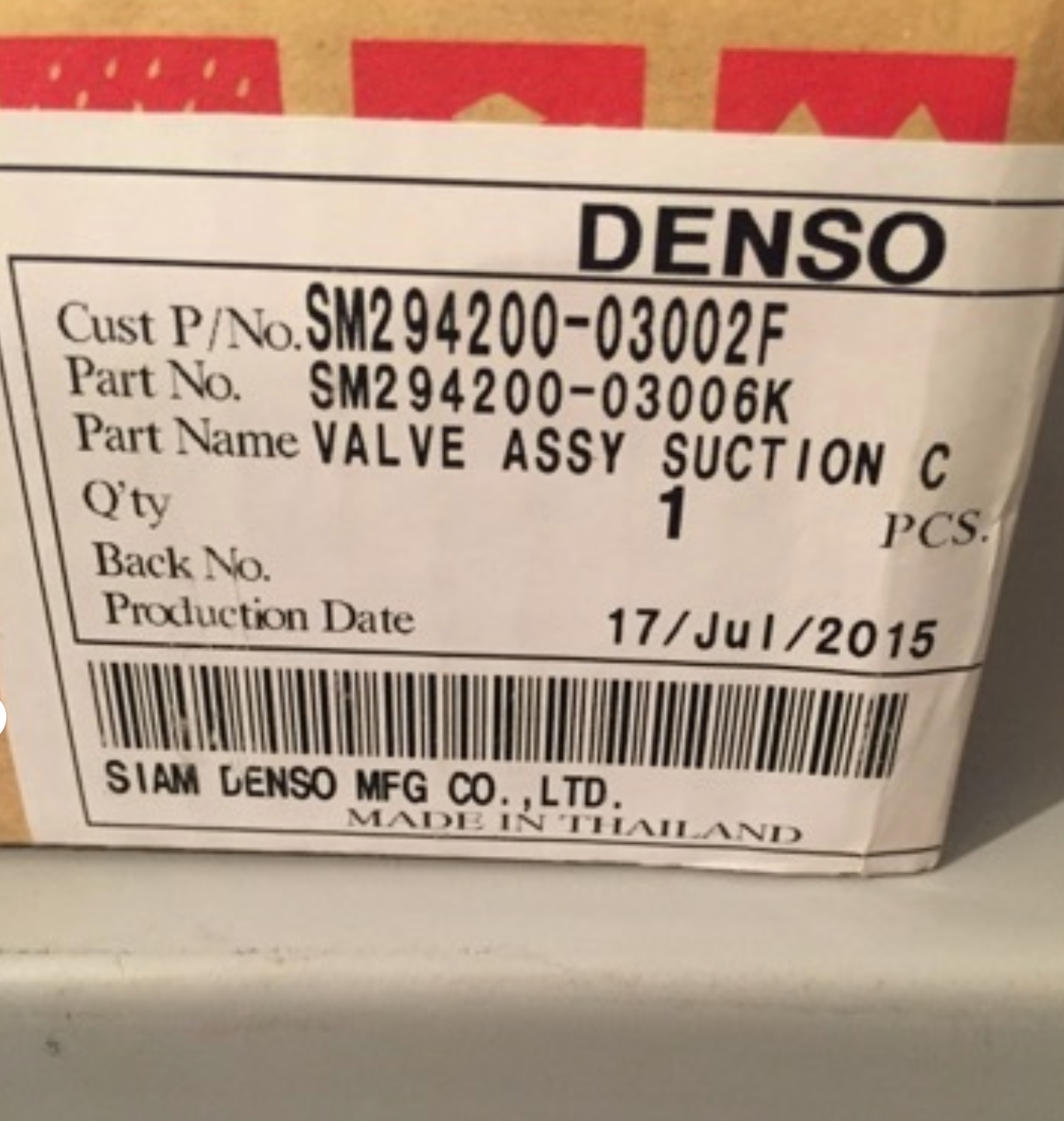 GENUINE DENSO SUCTION CONTROL VALVE 294200-0300 FOR A TOYOTA HILUX PRADO HIACE