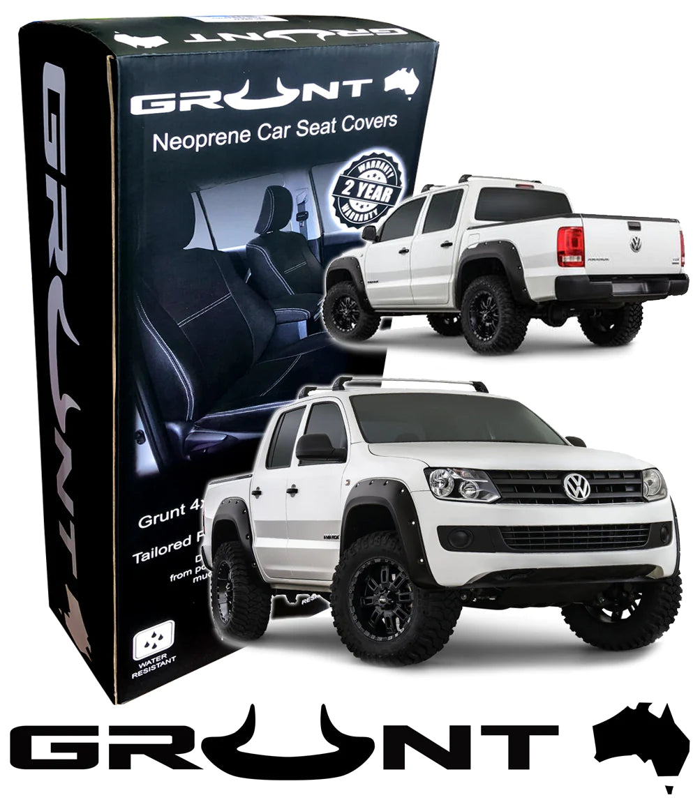 GRUNT 4X4 VOLKSWAGEN AMAROK NEOPRENE CAR SEAT COVERS 2011-2019 OPTIONAL FRONT, REAR, FRONT & REAR
