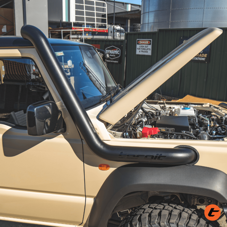 TORQIT 3.5″ Power Coated/Stainless Steel Snorkel suits Suzuki Jimny (JB74 / JC74 XL) 01/2024. 04/2019