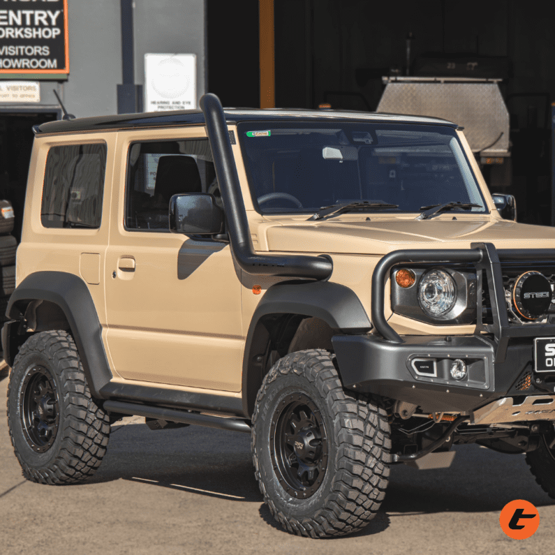 TORQIT 3.5″ Power Coated/Stainless Steel Snorkel suits Suzuki Jimny (JB74 / JC74 XL) 01/2024. 04/2019