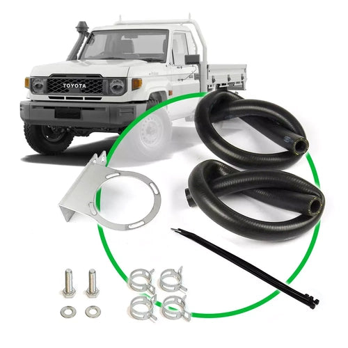SAAS Oil Catch Tank Install Kit Landcruiser 70 Series 2.8TD 2023 on