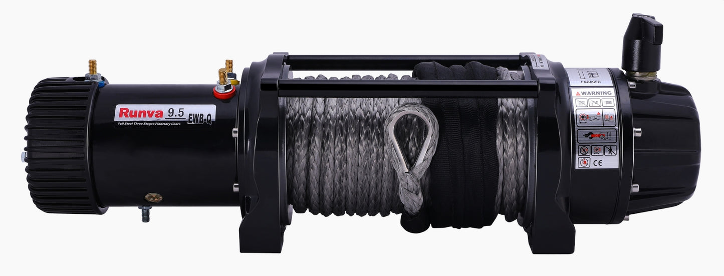 Runva winch EWB9500-Q PREMIUM EVO 12V with Synthetic Rope