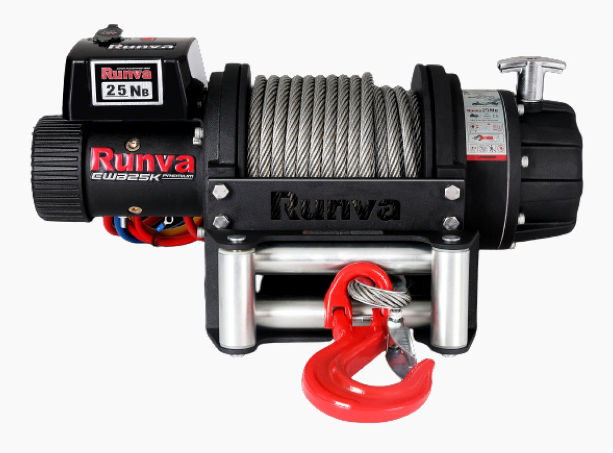 Runva winch EWB25000 Premium 12V with Steel Cable