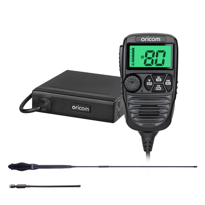 UHF182XP UHF CB Radio with BONUS Antennas – ANU230 6.5dBi & ANU050 3dBi Antennas