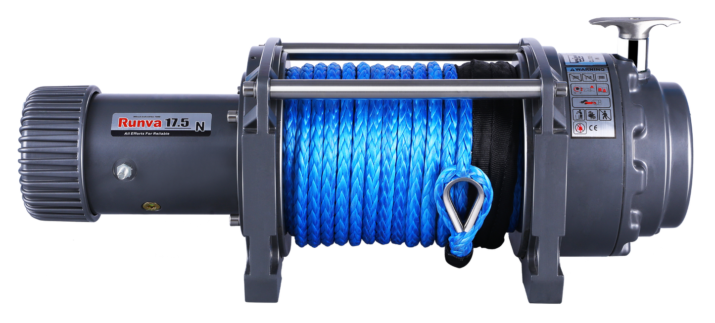 RUNVA WINCH EWN17500 24V with Synthetic Rope
