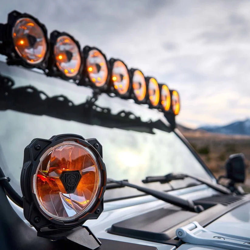 KC HILITES Gravity Titan 6" LED Lights - Pair - Driving Beam