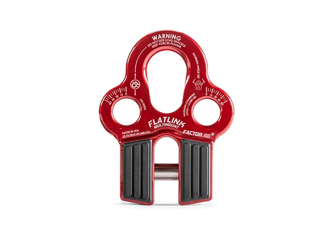 FACTOR 55 FlatLink MultiMount Winch Shackles - RED