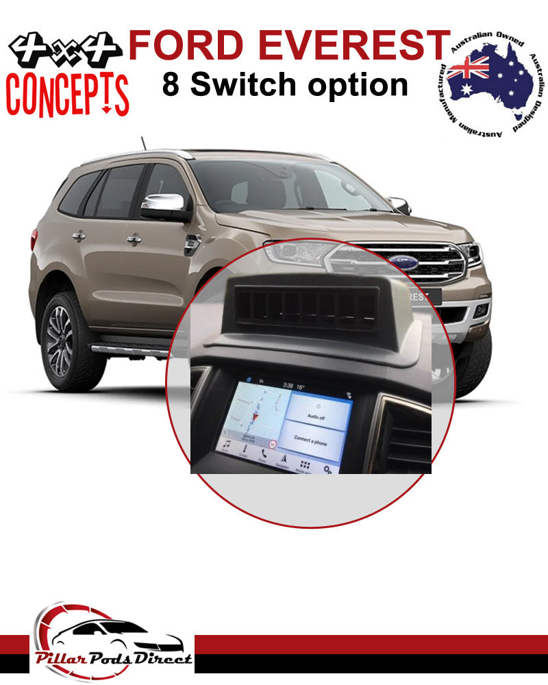 FORD EVEREST 8 Switches PAINTED Factory Grey 15-ON
