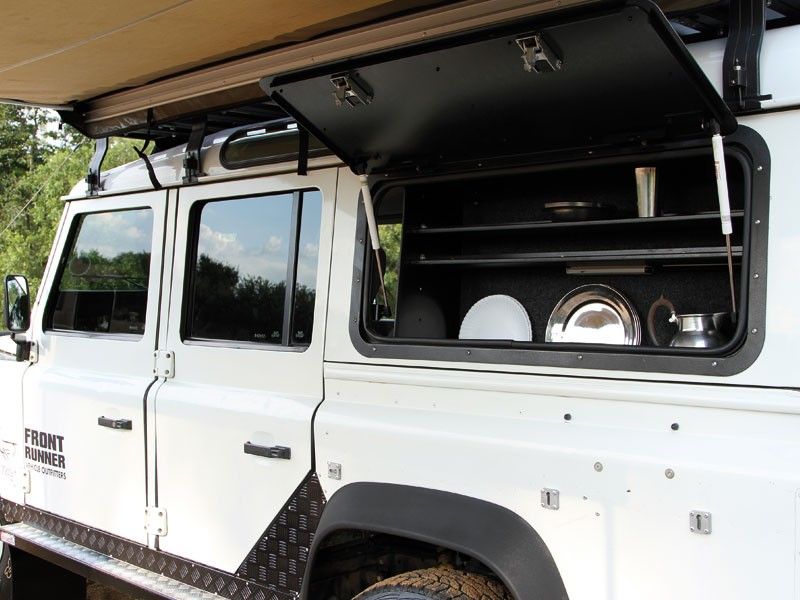 FRONT RUNNER LAND ROVER DEFENDER (1983-2016) GULLWING WINDOW / ALUMINIUM