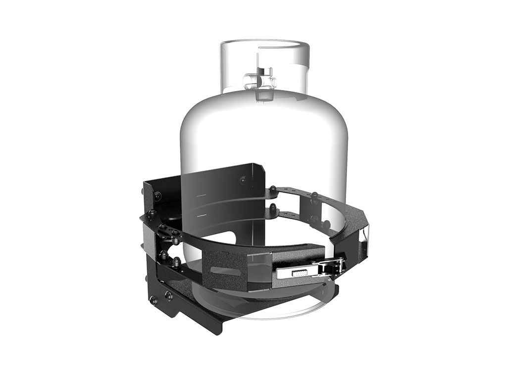 FRONT RUNNER GAS/PROPANE BOTTLE HOLDER / SIDE MOUNT