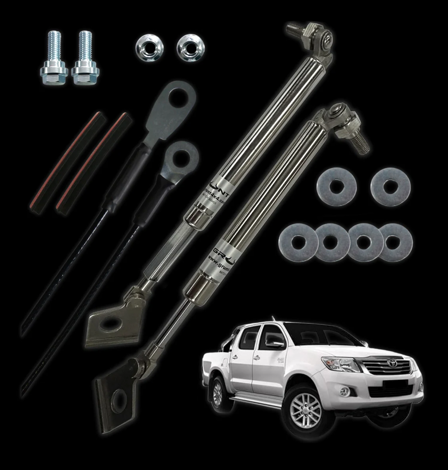 GRUNT 4X4 tailgate strut assist for Toyota Hilux 05-15 (Single Handle) SR5 KUN26