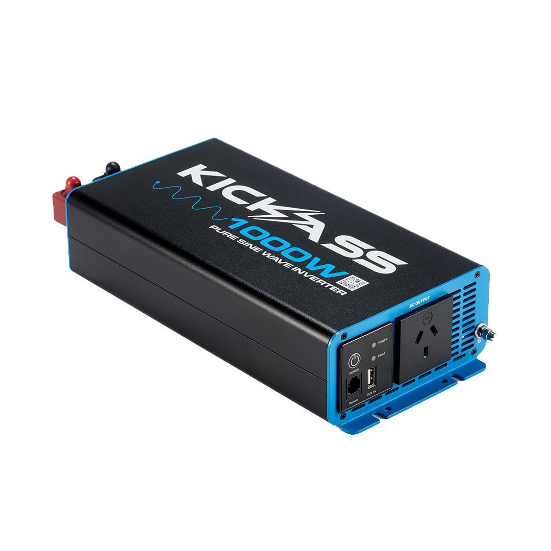 KICKASS 12V to 240V Pure Sine Wave 1000W Inverter