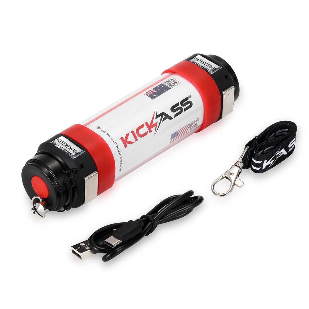 KICKASS Rechargeable LED Torch with Power Bank - Small