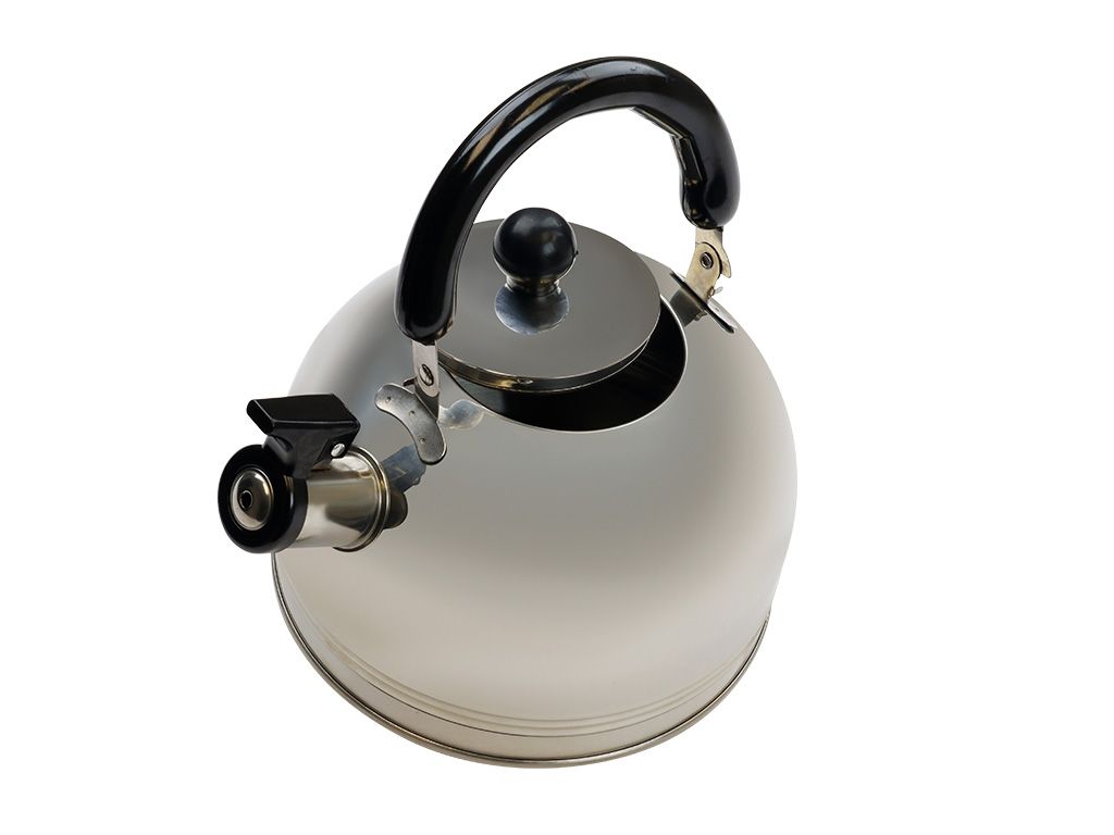 FRONT RUNNER WHISTLING KETTLE (2.5L) STAINLESS STEEL METALLIC FINISH