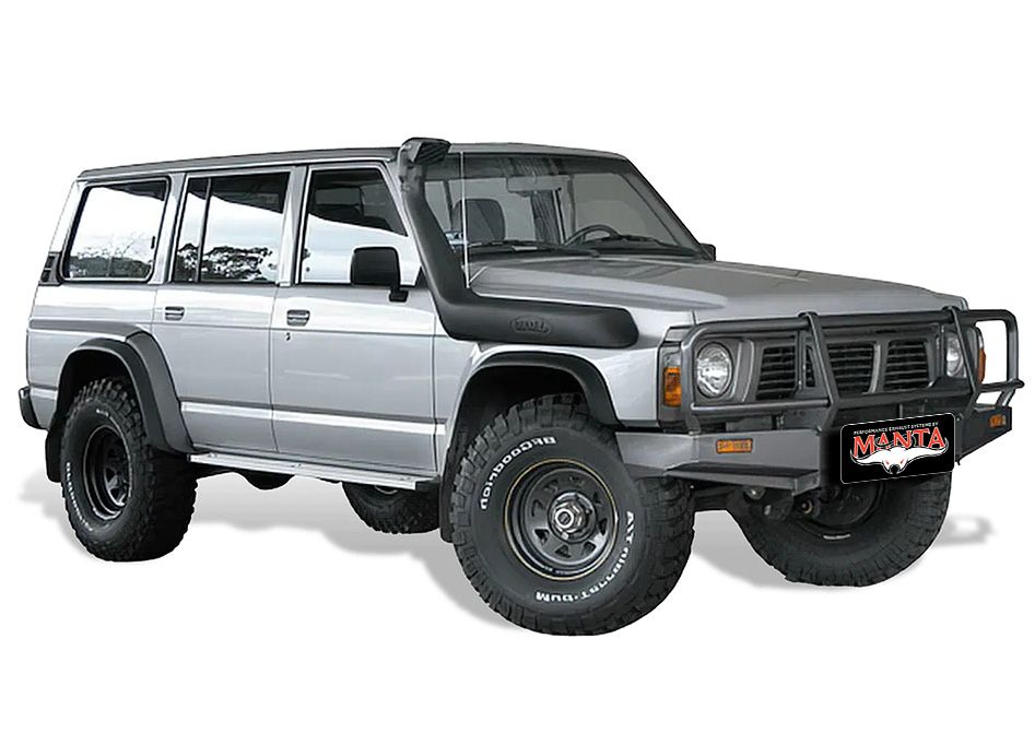 MANTA 4X4 NISSAN PATROL GQ 4.2L TD42 DIESEL & TB42 PETROL UTE WITH LEAF SPRINGS 2.5" ALUMINISED STEEL FULL SYSTEM EXHAUST