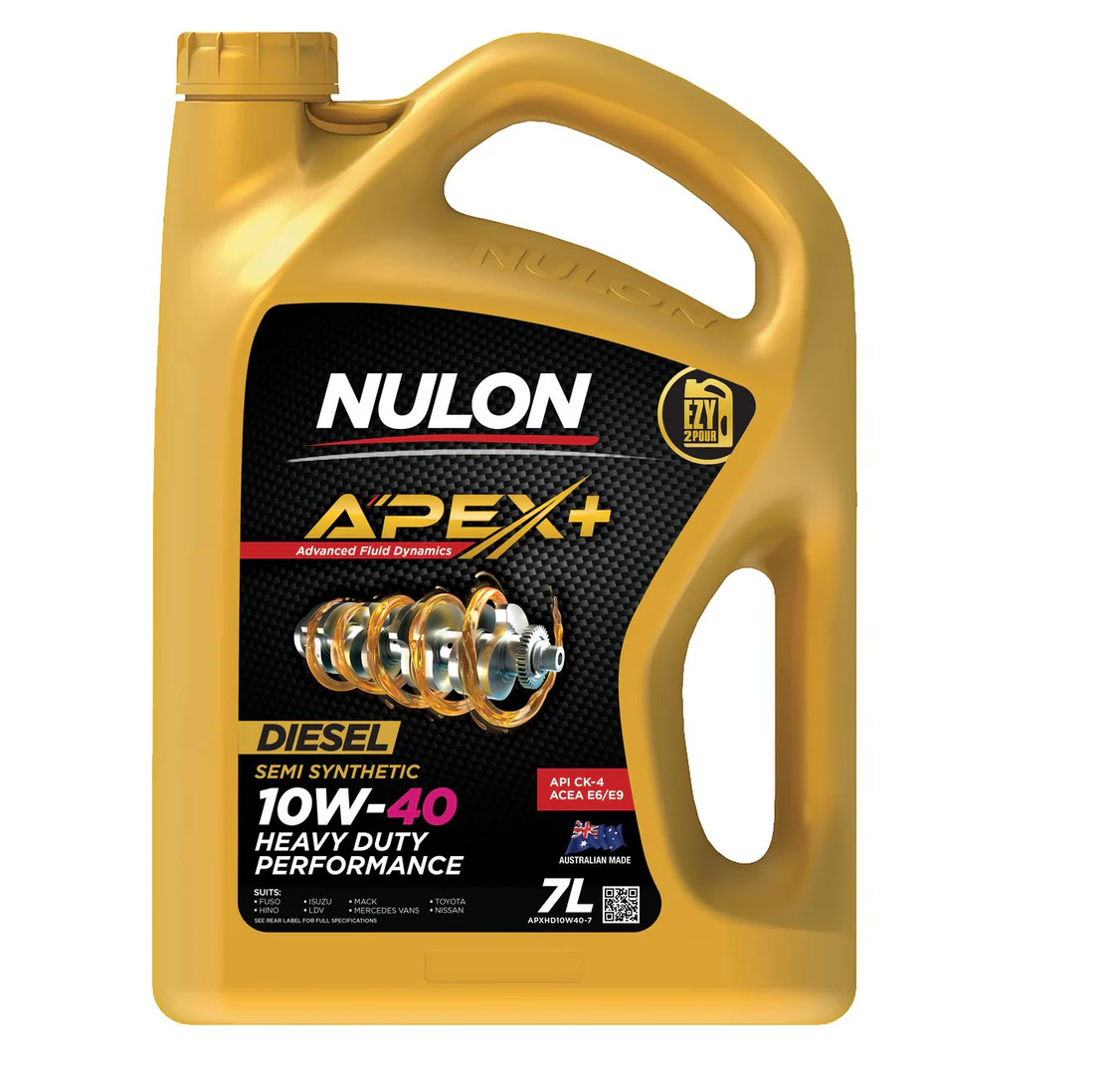 Nulon APEX+ 10W-40 Heavy Duty Diesel Engine Oil 7L Semi Synthetic APXHD10W40-7