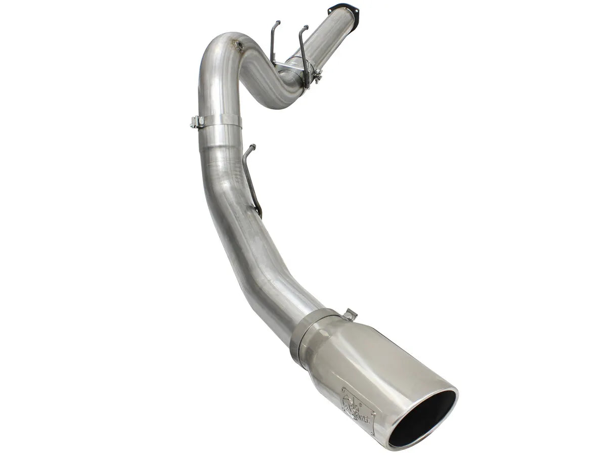 AFE POWER Large Bore-HD 5 IN 409 Stainless / Aluminized Steel DPF-Back Exhaust System Black Tip / Polished Tip / No Tip suits Ford F-250 / F-350 Super Duty 2015-2016
