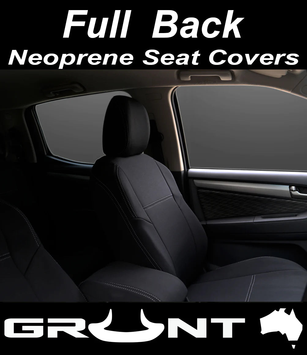 GRUNT 4X4 VOLKSWAGEN AMAROK NEOPRENE CAR SEAT COVERS 2011-2019 OPTIONAL FRONT, REAR, FRONT & REAR