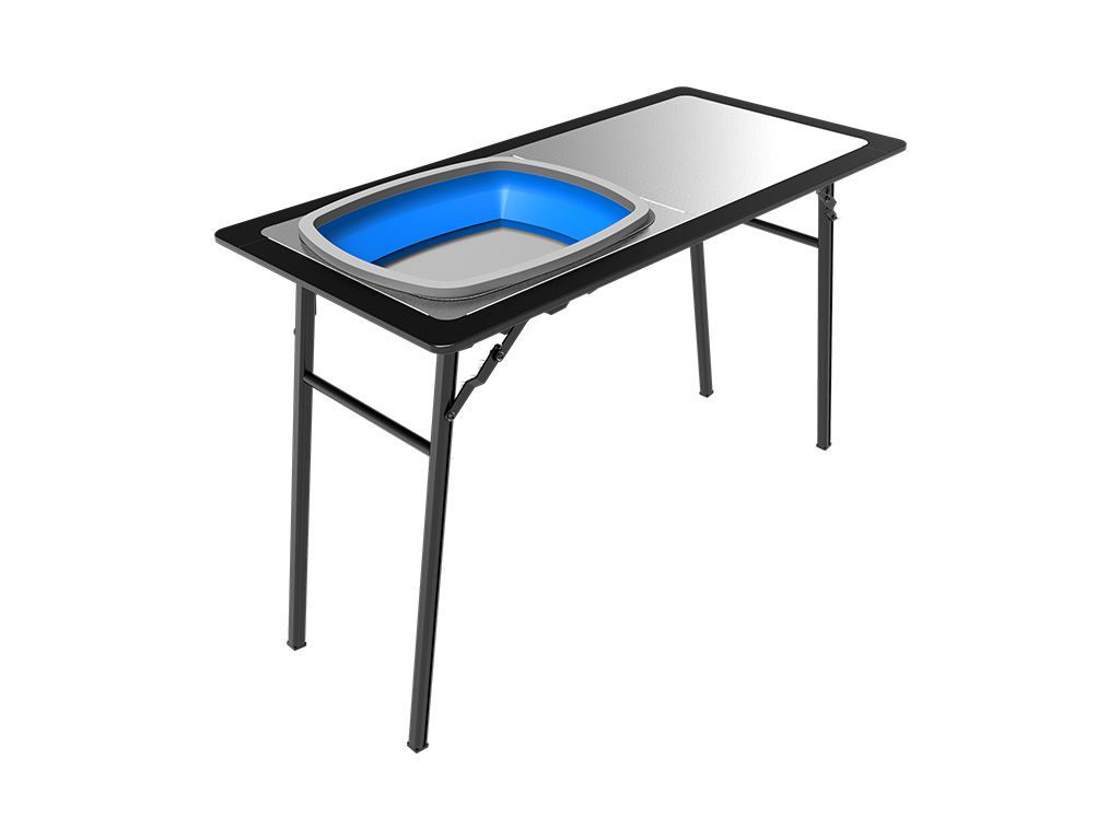 FRONT RUNNER PRO STAINLESS STEEL PREP TABLE WITH BASIN KIT