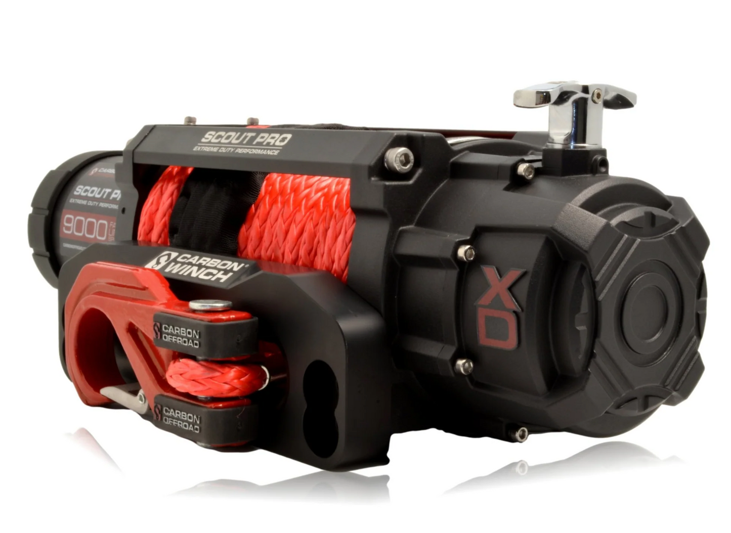 Carbon Scout Pro Extreme Duty 7000lb Ultra High Speed Electric Winch 80:1