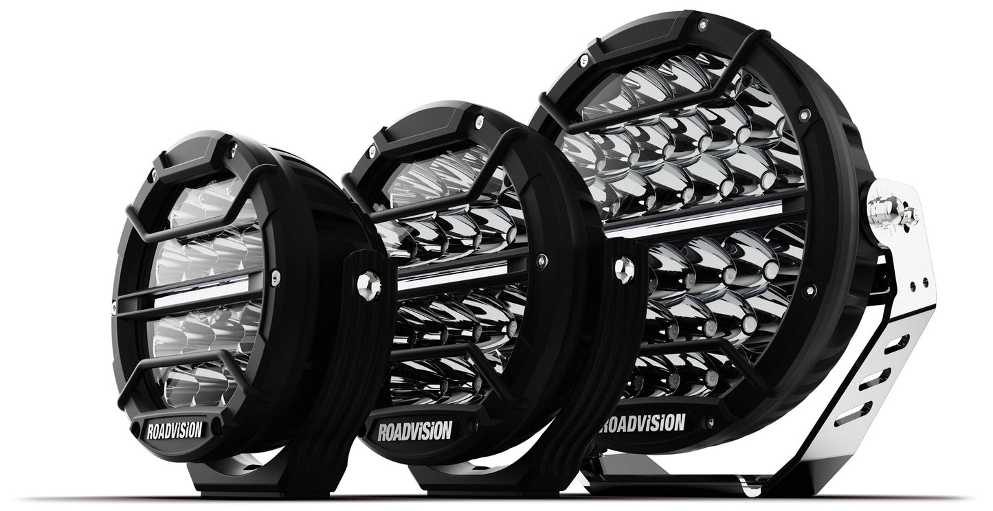 ROADVISION LED Driving Light 6in Spot Beam + Day Light Strip
