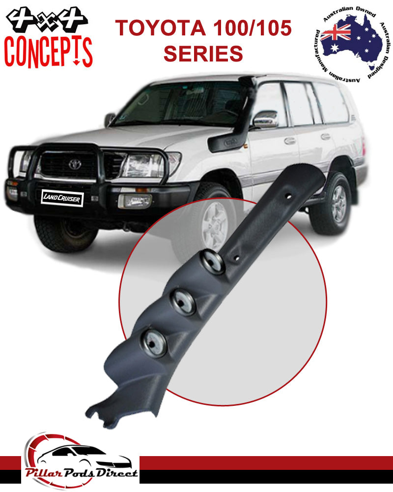 TOYOTA LANDCRUISER 100/105 3 GAUGE PILLAR POD BLACK (1003)