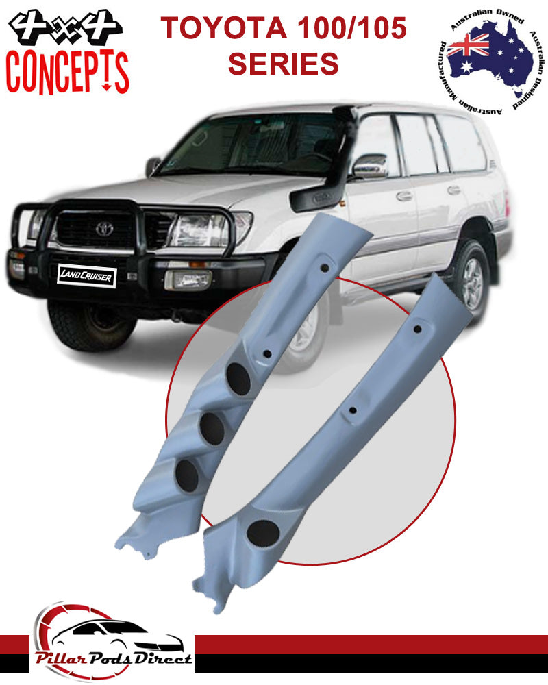 TOYOTA LANDCRUISER 100/105 1 x 52mm 3 x 52mm GAUGE PAINTED FACTORY GREY (100PAIR13P)