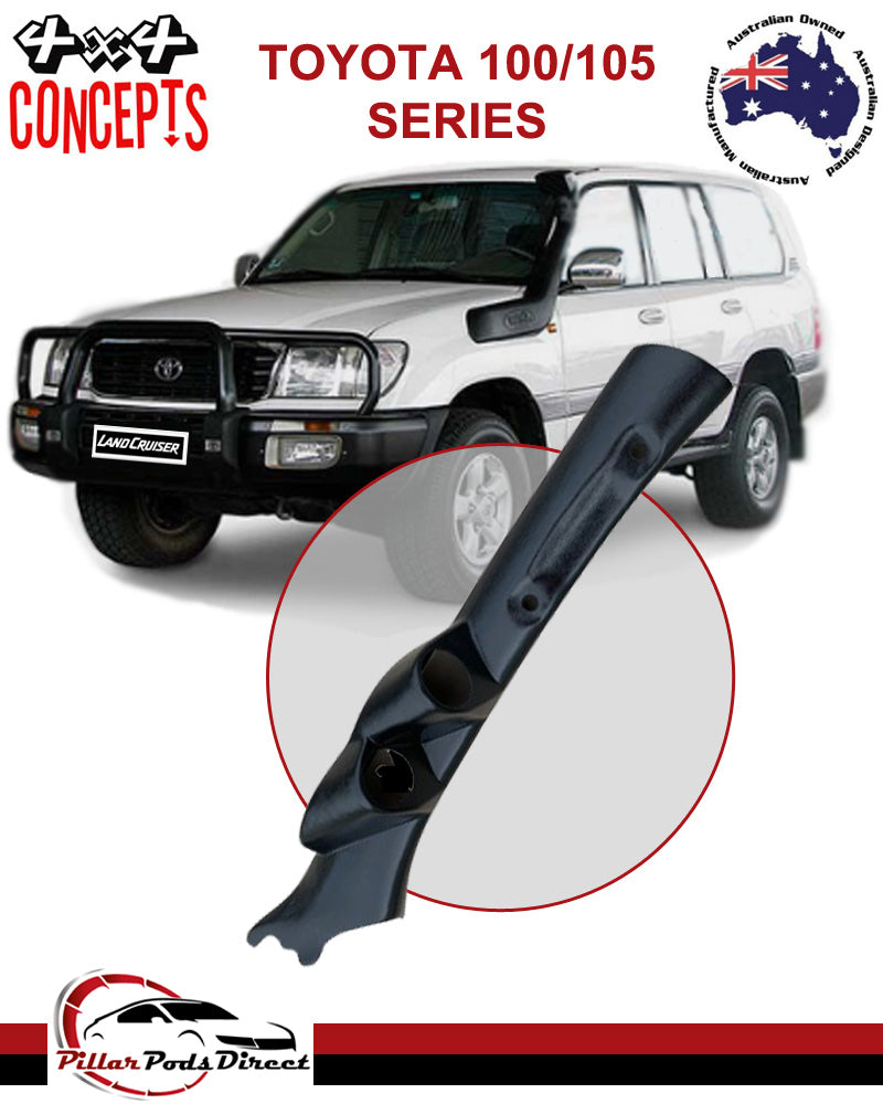 TOYOTA LANDCRUISER 100/105 2 GAUGE PILLAR PODS BLACK (1002)