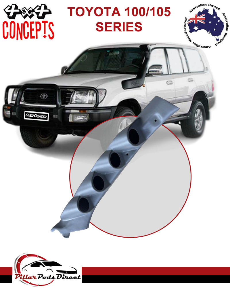TOYOTA LANDCRUISER 100/105 4 GAUGE PILLAR POD PAINTED FACTORY GREY (1004P)